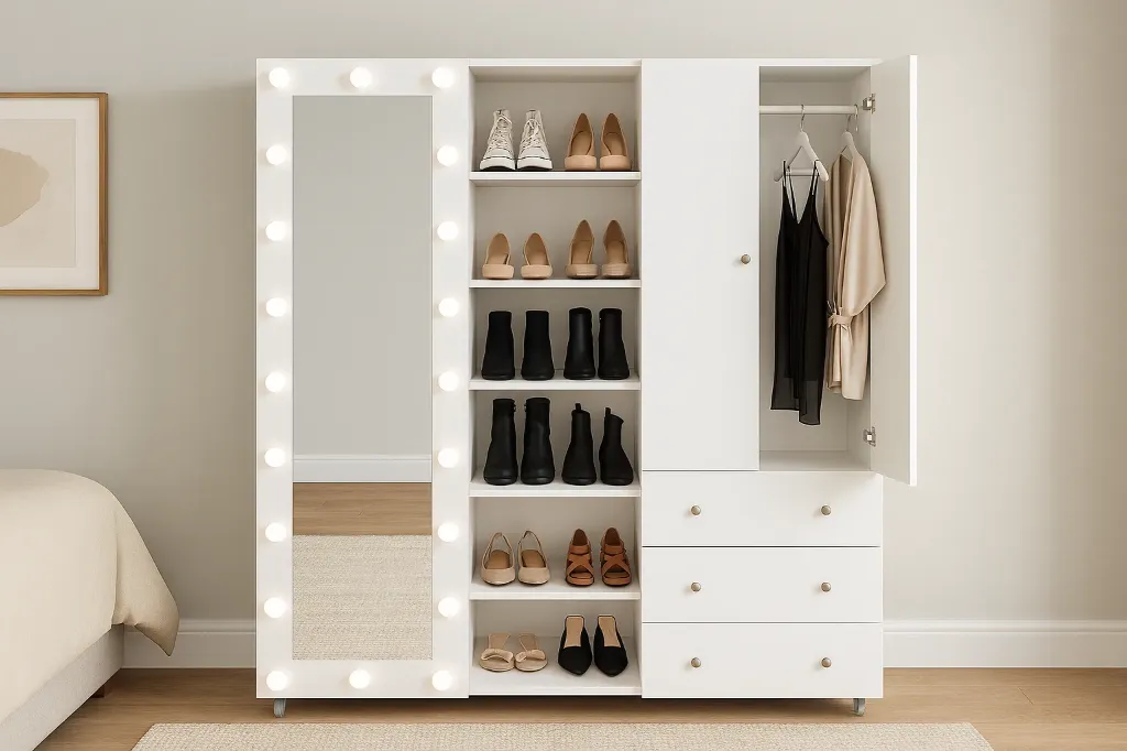 ROPERO TOCADOR ZAPATERA GREY